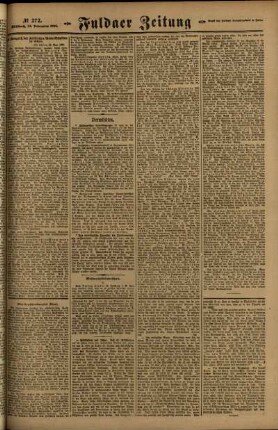 Zweite Ausgabe vom Mittwoch, den 24. November 1920.