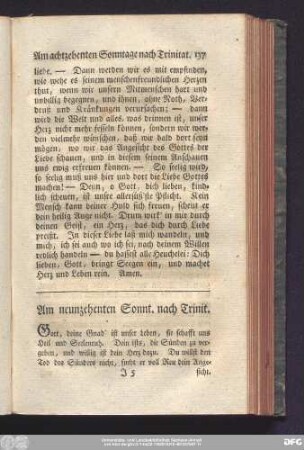 Am neunzehenten Sonnt. nach Trinit.