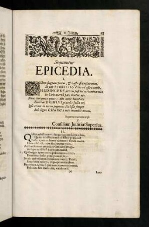33-72, Sequuntur Epicedia.