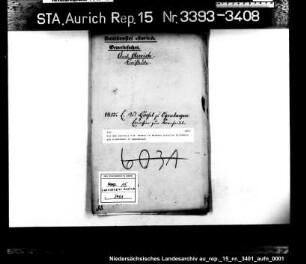 Die dem Gastwirt C.W. Gossel in Wiesens erteilte Erlaubnis zum Kramhandel in Ogenbargen
