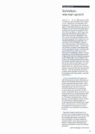 Schreiben, wie man spricht