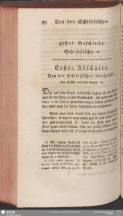 47stes Geschlecht. Schildfische