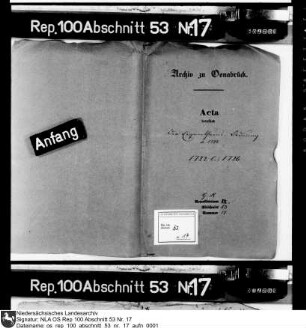 Eigentumsordnung von 1722