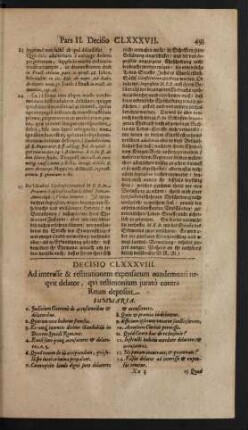 Decisio CLXXXVIII.