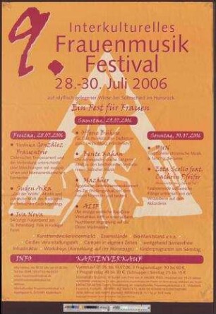 Interkulturelles Frauenmusik Festival : Ein Fest für Frauen