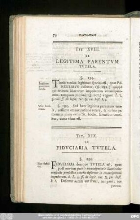 Tit. XVIII. De Legitima Parentum Tutela.
