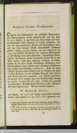 Rectores Scholae Nicolaitanae