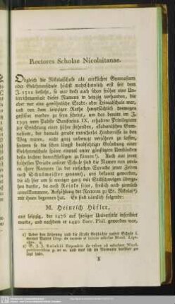 Rectores Scholae Nicolaitanae