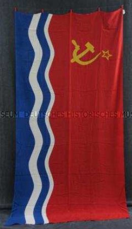 Staatsflagge der Lettischen Sozialistischen Sowjetrepublik