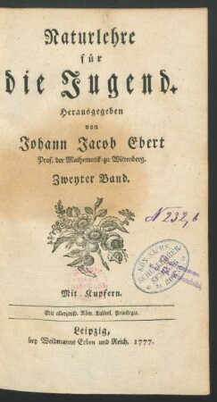 Bd 2: Naturlehre für die Jugend