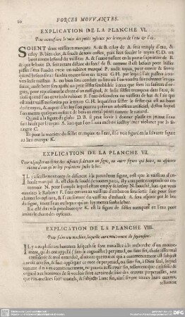 EXPLICATION DE LA PLANCHE VIII. Pour faire une machine, laquelle aura mouvement de soy-mesme.