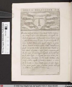 DELLA RELIGIONE DE [CONVENTVALI].