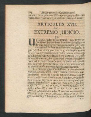 Articulus XVII. De Extremo Iudicio.