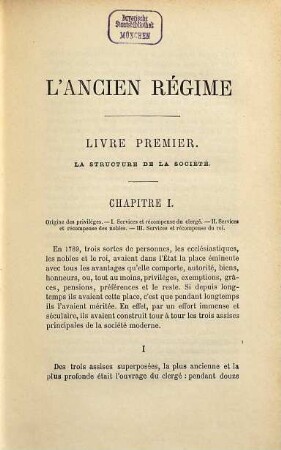 Les origines de la France contemporaine, 1