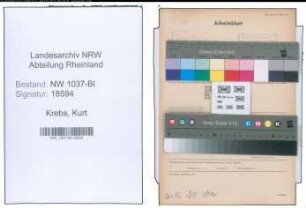 Entnazifizierung Kurt Krebs , geb. 09.11.1908 (Sparkasseninspektor)