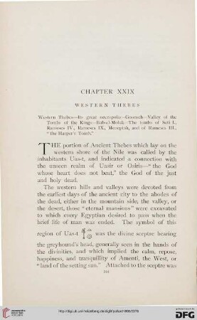 Chapter XXIX: Western Thebes