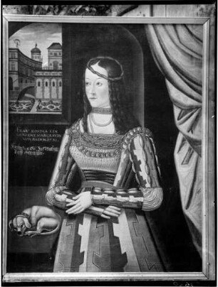 Wachendorf Gemälde Rosina von Ow geborene Prinzessin von Baden