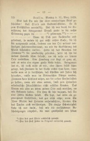 12) [Brief vom] 17. Merz 1828