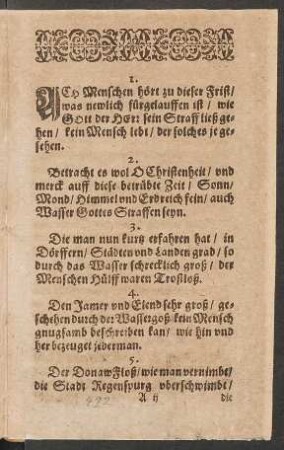 Ach Menschen hört zu dieser Frist/ was newlich fürgelauffen ist/