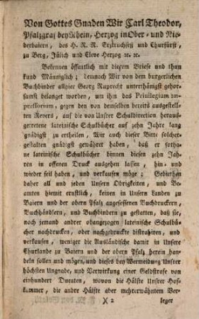 Anfangsgründe der lateinischen Sprache
