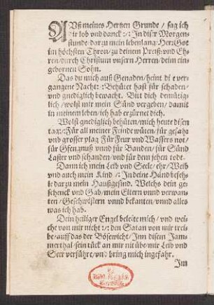 Avß meines Hertzen Grunde/ sag ich dir lob vnd danck :/: