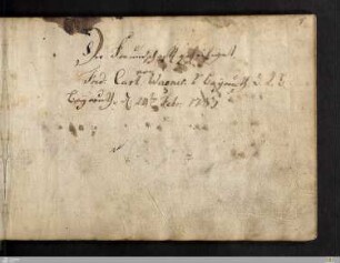 Stammbuch Friedrich Carl Wagner - Cod.hist.oct.207
