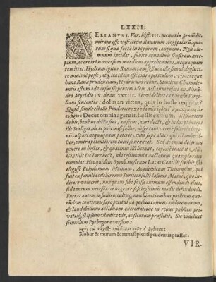 LXXII. Virtute, Non VI.