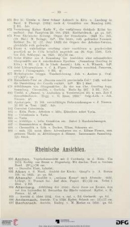 Rheinische Ansichten (Nr. 890-999)