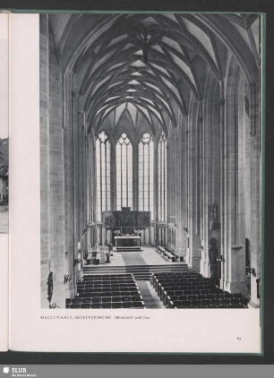Halle/Saale, Moritzkirche. Mittelschiff und Chor