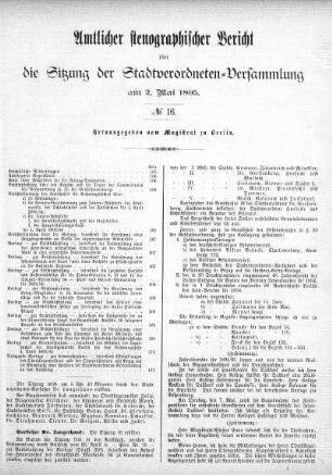 No. 16, 2. Mai 1895