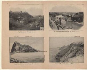Felsen von Gibraltar von Norden gesehen