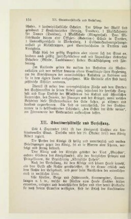 XII. Staatsverhältnisse und Verfassung