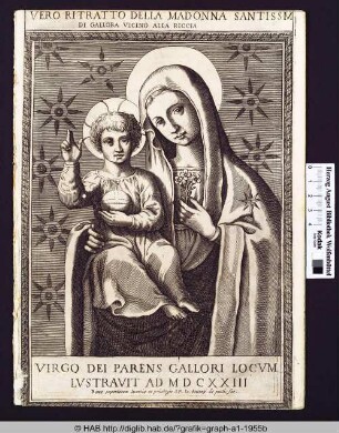 Die heilige Jungfrau Maria mit dem Christuskind.