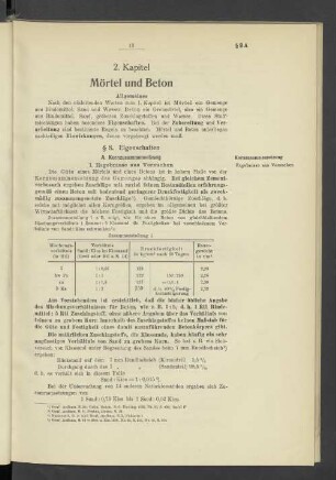 2. Kapitel. Mörtel und Beton