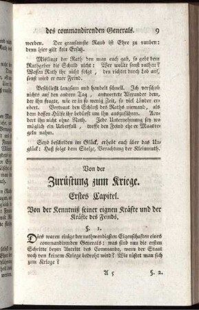 Von der Zurüstung zum Kriege.
