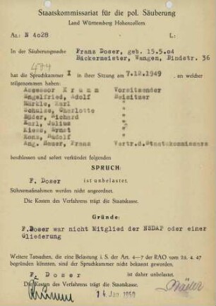 Doser, Franz