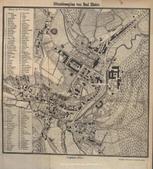Situationsplan von Bad Elster
