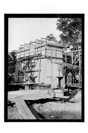 Brückenbau : Thailand. Betonpfeiler für einen Brückenbau, 1908/1913