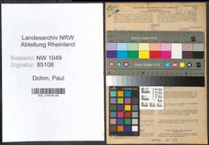 Entnazifizierung Paul Dohm , geb. 28.03.1904 (Kaufmann)