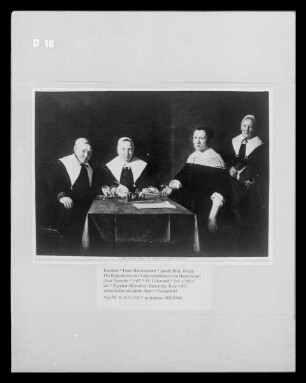 Die Regentinnen des Leprosenhauses von Haarlem mit einer Dienerin
