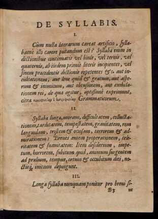 De Syllabis.