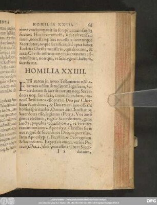 Homilia XXIIII.