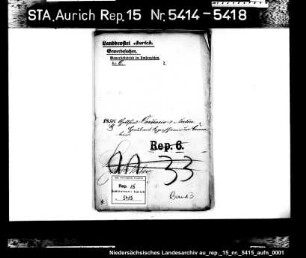 Hausierkonzessionen für Einwohner aus Norden: Gottfried Cardeneis, Regenschirme und Barometer