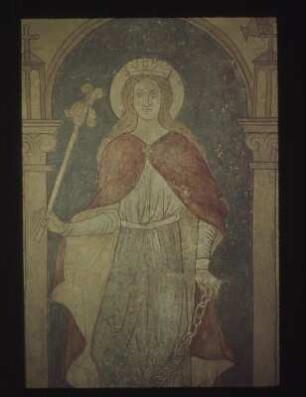 2. Joch, Nordseite: Die heilige Margarethe mit zwei Engeln