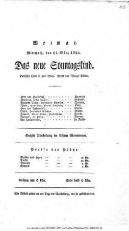 Das neue Sonntagskind
