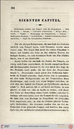 Siebentes Capitel