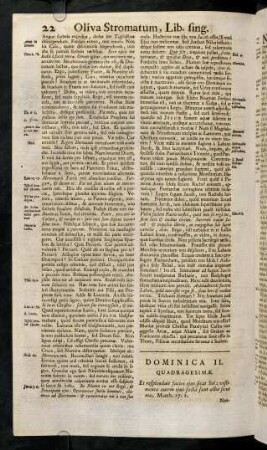 22-31, Dominica II. Quadragesimae; ...