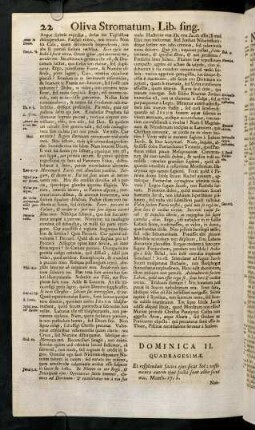 22-31, Dominica II. Quadragesimae; ...