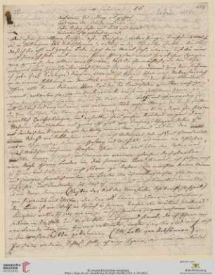 Brief von Clemens Brentano an Achim von Arnim