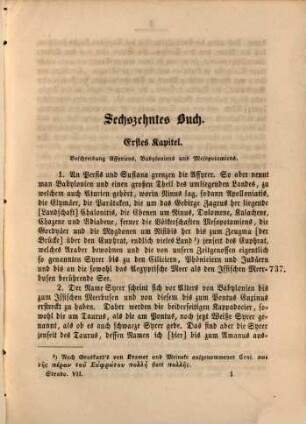 Strabo's Erdbeschreibung, 7. Buch 16 und 17